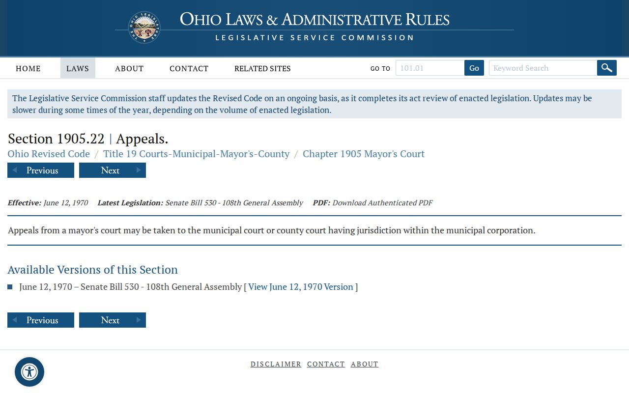 North Hampton court records source for the Mayor’s Court appeal route